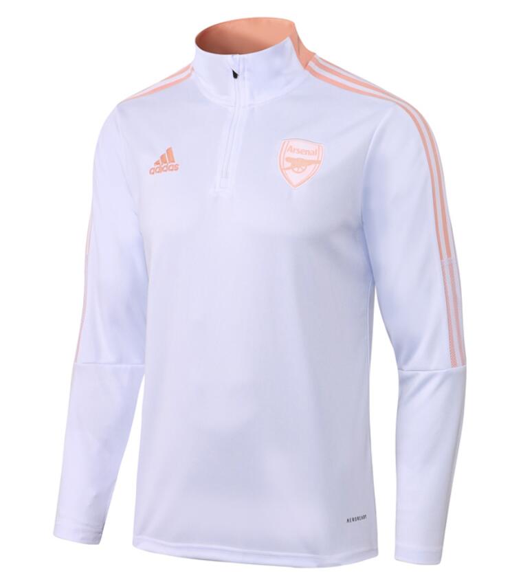 2021/22 Arsenal White Pink Training Sweatshirt